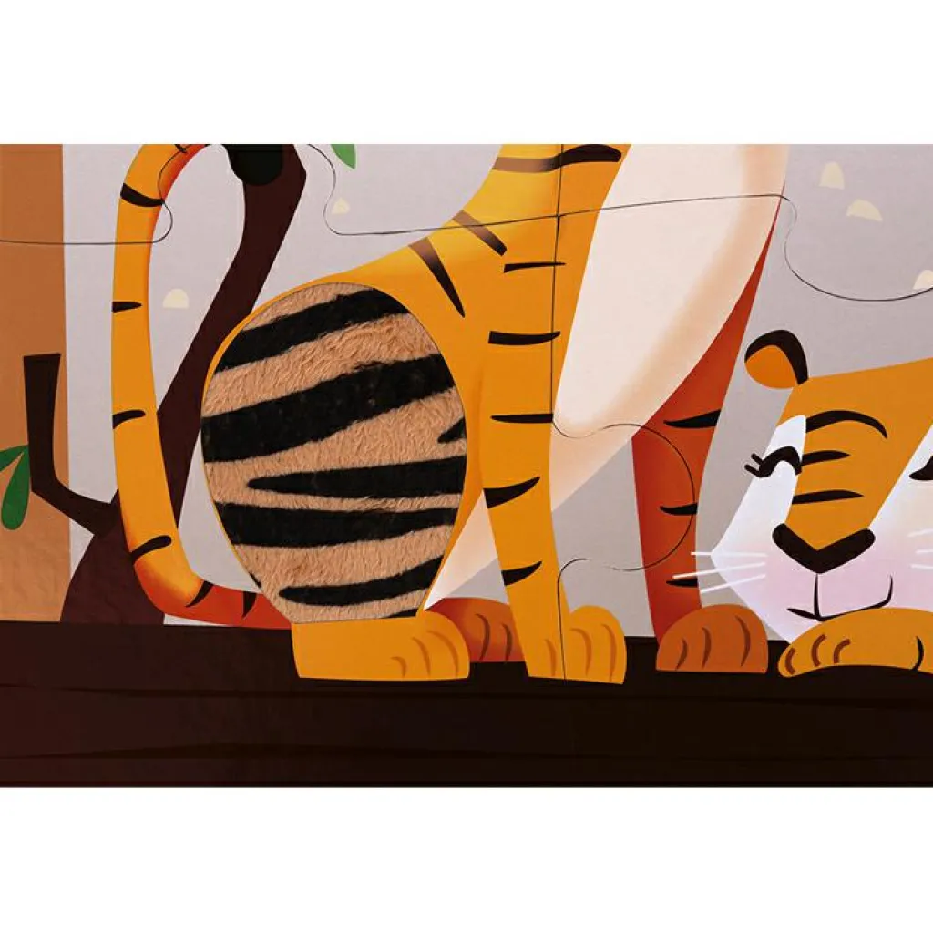 Puzzle tactile Une journée au zoo (20 pièces) Puzzle