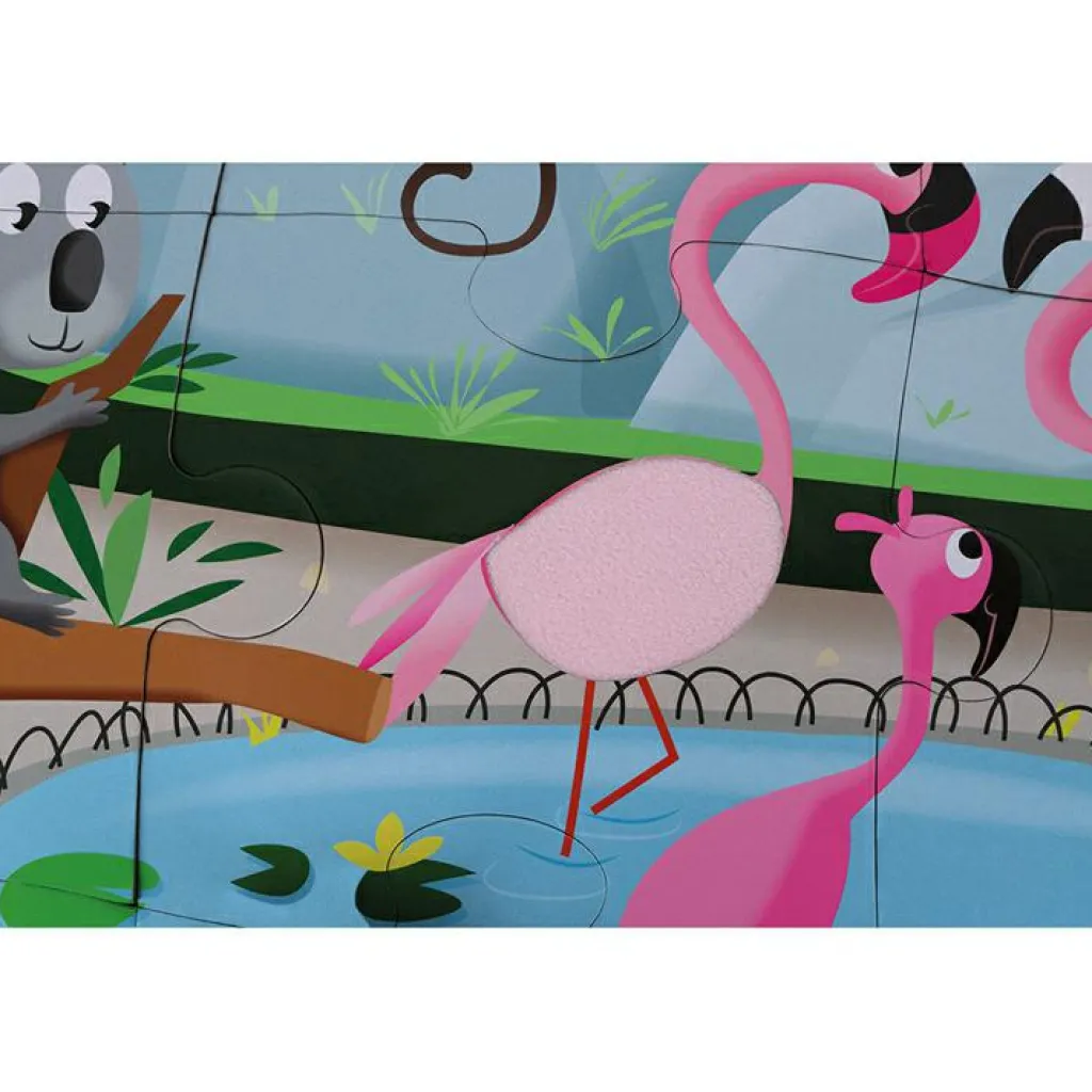 Puzzle tactile Une journée au zoo (20 pièces) Puzzle