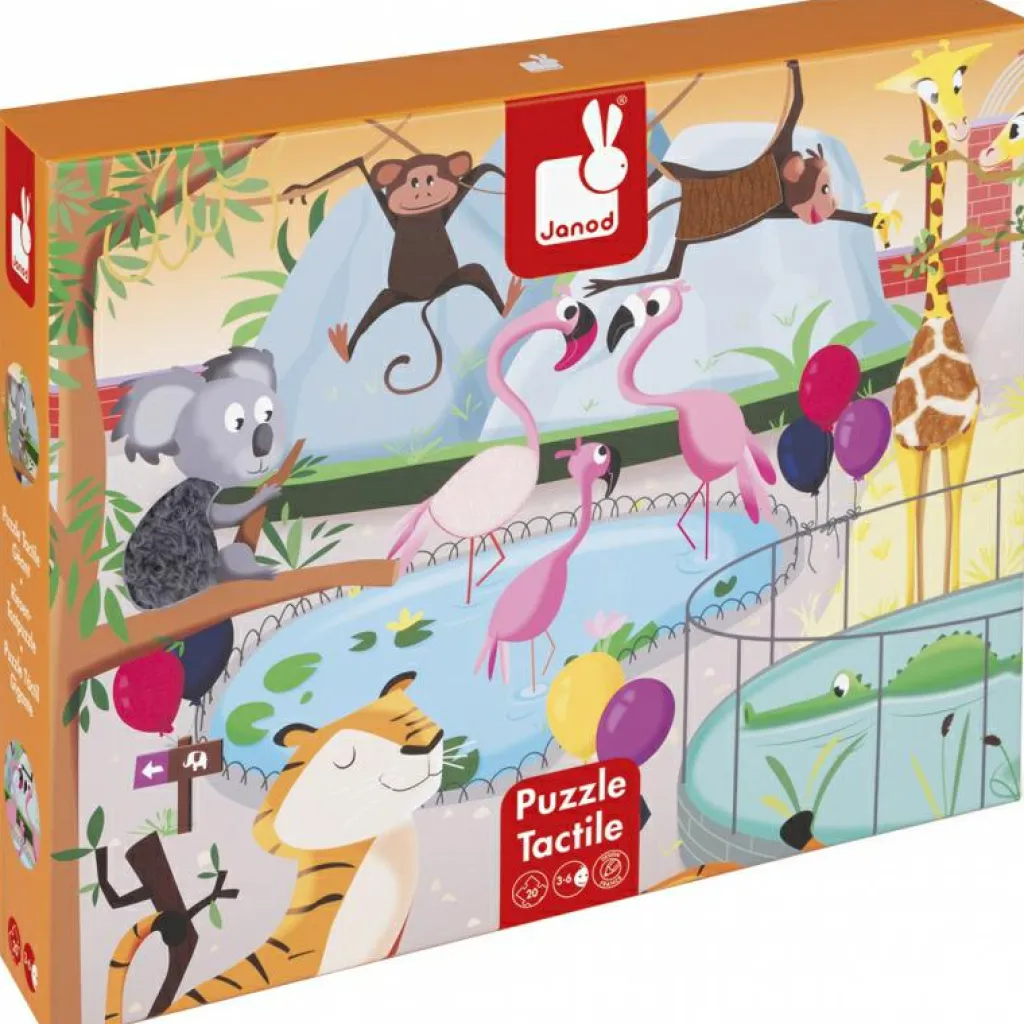 Puzzle tactile Une journée au zoo (20 pièces) Puzzle