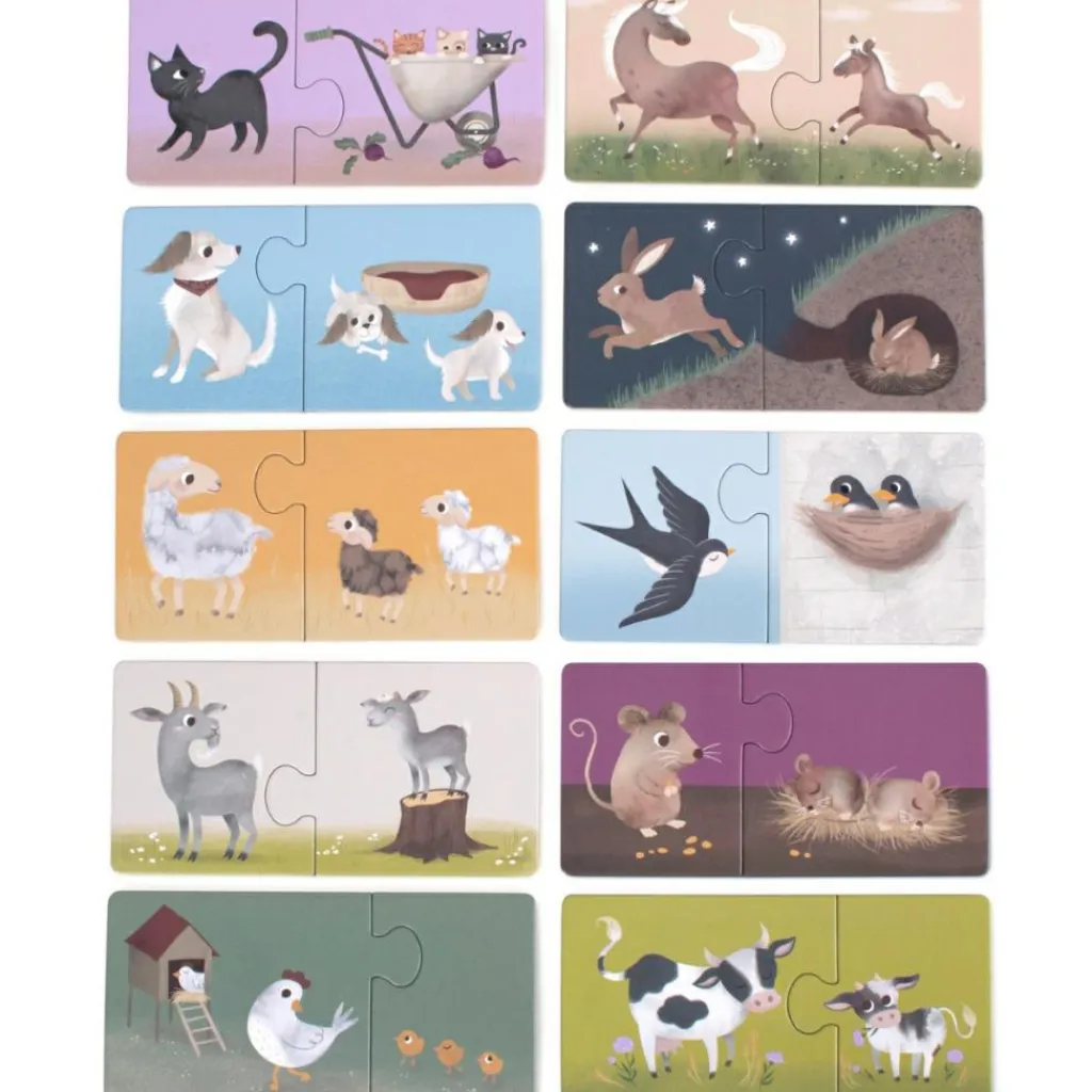 Clearance Puzzles Maman et ses bébés Animaux de la ferme Puzzle