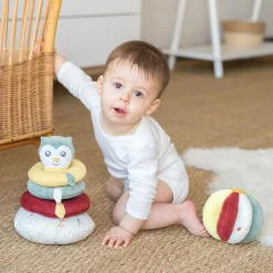 Sale Pyramide empilable en tissu Cache-cache en forêt Jouet À Empiler