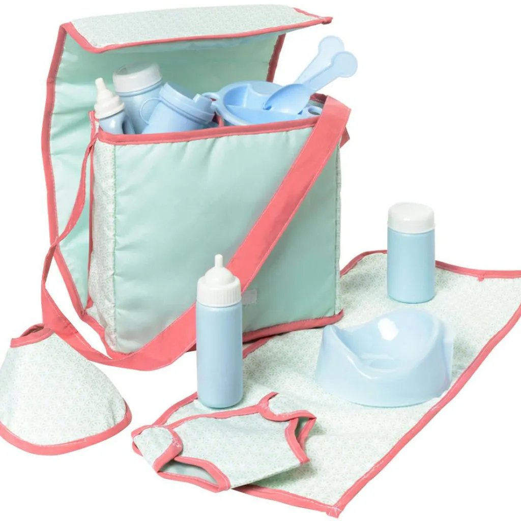 Outlet Sac à langer et 12 accessoires poupon Accessoires Poupée