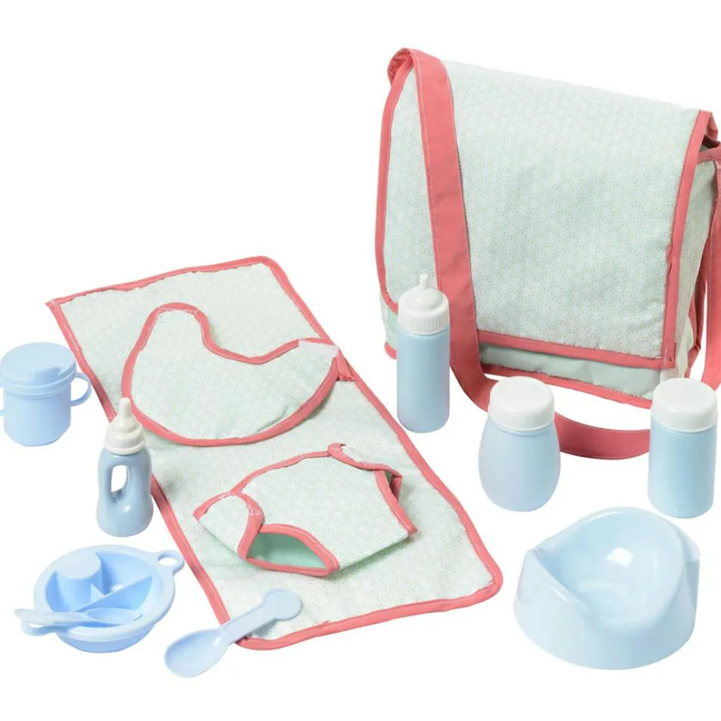 Outlet Sac à langer et 12 accessoires poupon Accessoires Poupée