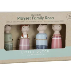 Discount Set 4 poupées en bois Famille Rosa pour maison de poupée Figurines De Jeu