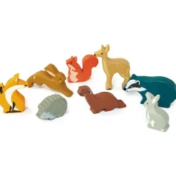 Set animaux en bois Forêt Figurines De Jeu
