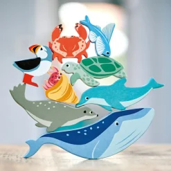 Clearance Set animaux en bois Marin Figurines De Jeu