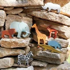 New Set animaux en bois Safari Figurines De Jeu