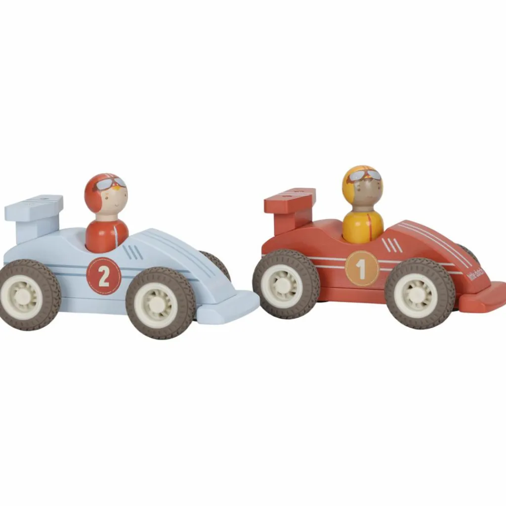 New Set de 2 voitures de course en bois Petites Voitures, Véhicules Et Circuits