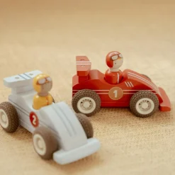 New Set de 2 voitures de course en bois Petites Voitures, Véhicules Et Circuits