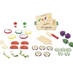 Online Set de ratatouille en bois Dînette Et Aliments Factices