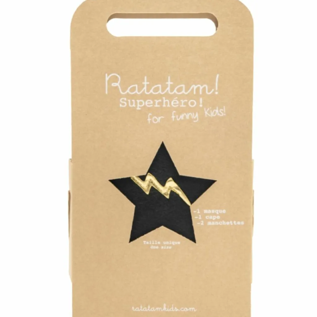 Discount Set de superhero Noir (4-10 ans) Enfant Déguisement Enfant