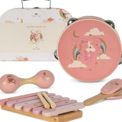 Sale Set instruments musique Licorne (4 pièces) Eveil Musical