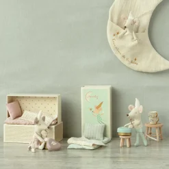 Souris Fée des dents Petit frère dans sa boîte Figurines De Jeu