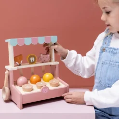 Hot Stand de glaces en bois Marchand