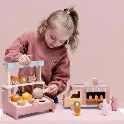 Hot Stand de glaces en bois Marchand