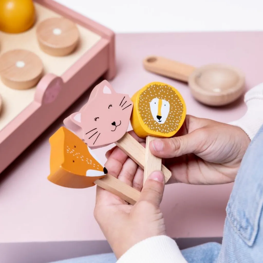 Hot Stand de glaces en bois Marchand