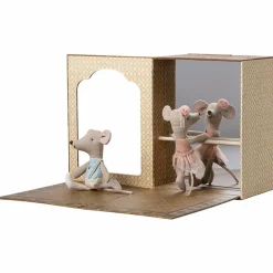 New Studio de danse avec petite sœur et petit frère Souris Figurines De Jeu