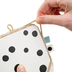 New Support avec cartes de motifs contrastés Deer friends Sable Livre Bébé En Tissu