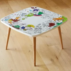 Hot Table à colorier Coloritable modèle La Forêt Dessin Et Peinture