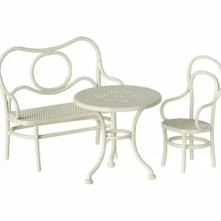 Table banc & chaise Souris Small Blanc cassé Accessoires Pour Univers De Jeu