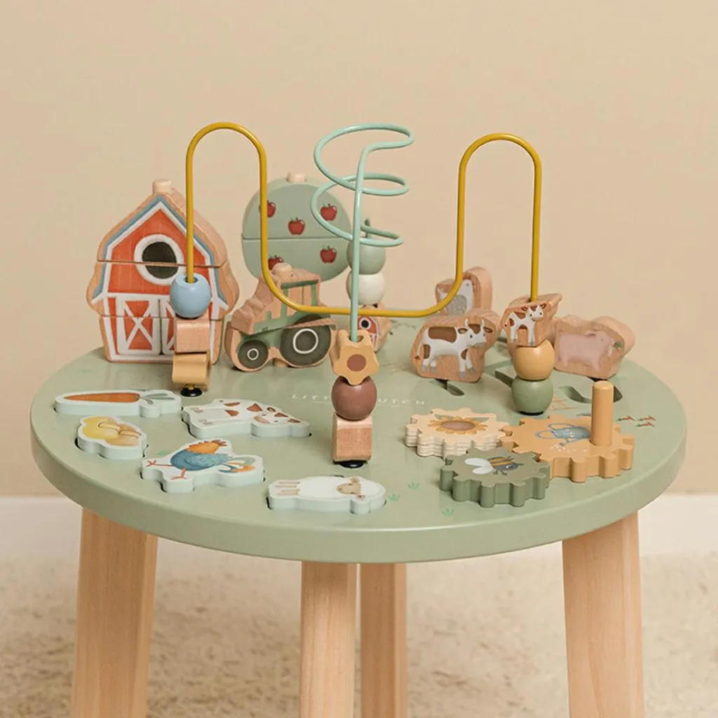 Outlet Table d'activités en bois Little Farm Centre D'Activités