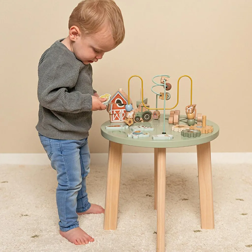Outlet Table d'activités en bois Little Farm Centre D'Activités