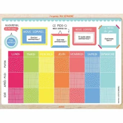 Discount Tableau magnétique J'organise ma semaine Apprentissage Du Temps Et Quotidien