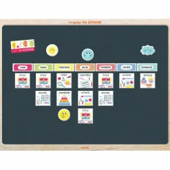 Discount Tableau magnétique J'organise ma semaine Apprentissage Du Temps Et Quotidien