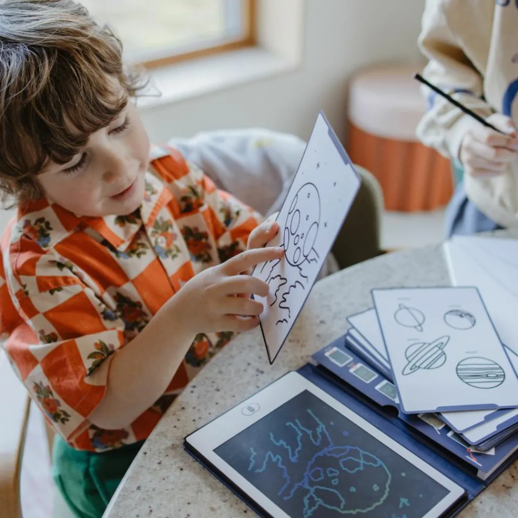 New Tablette à dessin KIDYDRAW-MINI Galaxie bleue Dessin Et Peinture