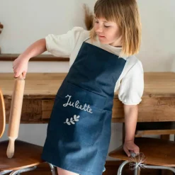 Sale Tablier enfant Bleu pétrole (personnalisable) Enfant Tablier Enfant