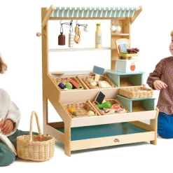 Best Étal de marché en bois Marchand