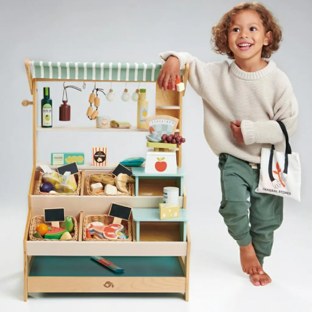 Best Étal de marché en bois Marchand