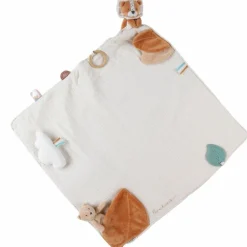 Outlet Tapis d'activité en mousseline Babou et Kendi écru (50 x 50 cm) Tapis D'Éveil