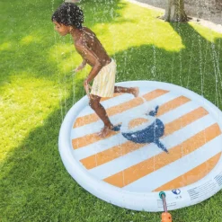 New Tapis de glisse arroseur Requin Enfant Piscine Enfant