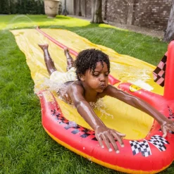 Best Tapis de glisse eau arroseur Racing Enfant Piscine Enfant