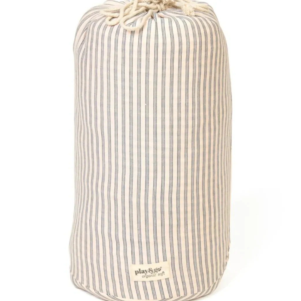 Discount Tapis de jeu 2 en 1 Noomad Organic Soft Stripes Blue Tapis De Jeu