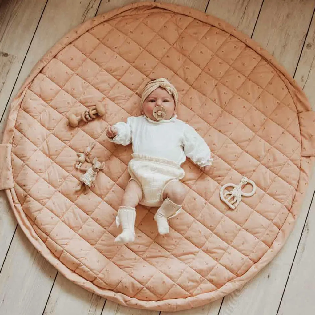 Discount Tapis de jeu 2 en 1 Noomad Organic Soft Fleuri Tapis De Jeu