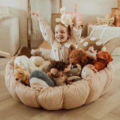 Best Tapis de jeu 3 en 1 Organic Coco Stripes Brown Tapis De Jeu