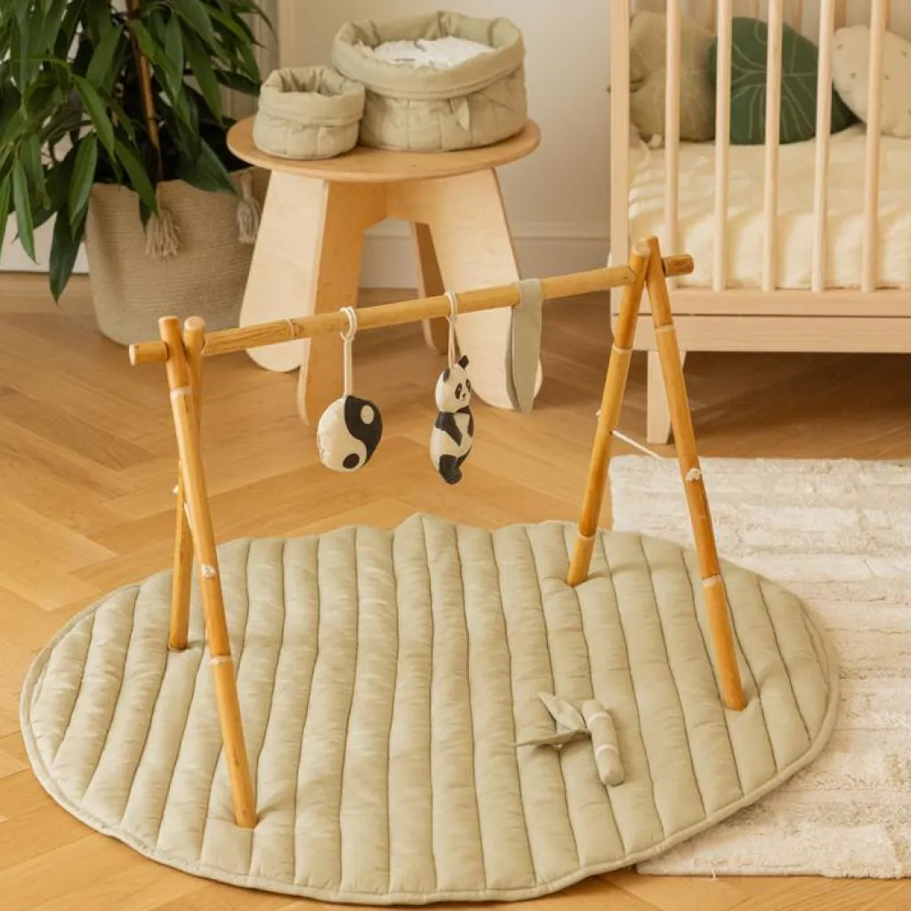 Outlet Tapis de jeu bamboo feuille sensorielle (100 cm) Tapis De Jeu