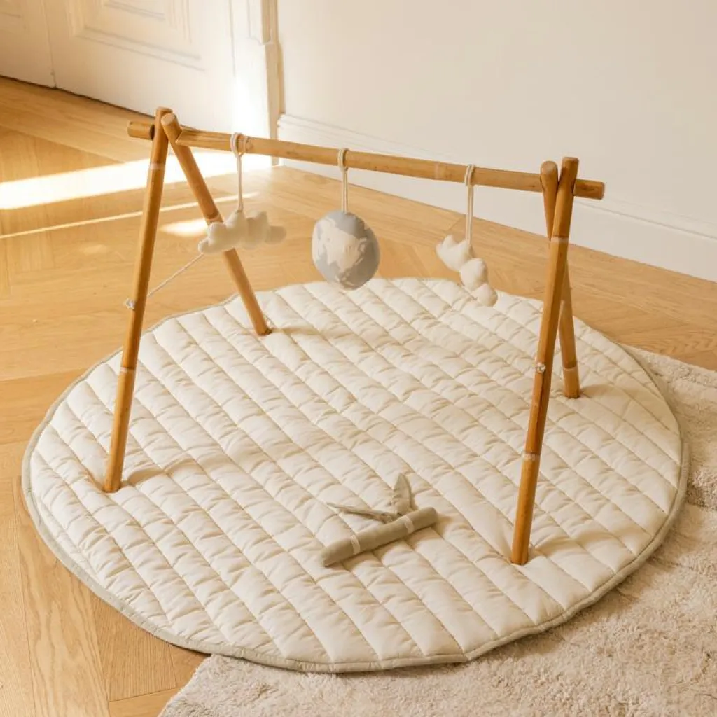 Outlet Tapis de jeu bamboo feuille sensorielle (100 cm) Tapis De Jeu