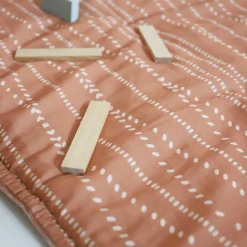 Tapis de jeu carré Nepo Terracotta (100 x 100 cm) Tapis De Jeu