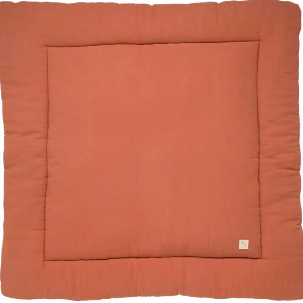 New Tapis de jeu en gaze de coton Terracotta (100 x 100 cm) Tapis De Jeu