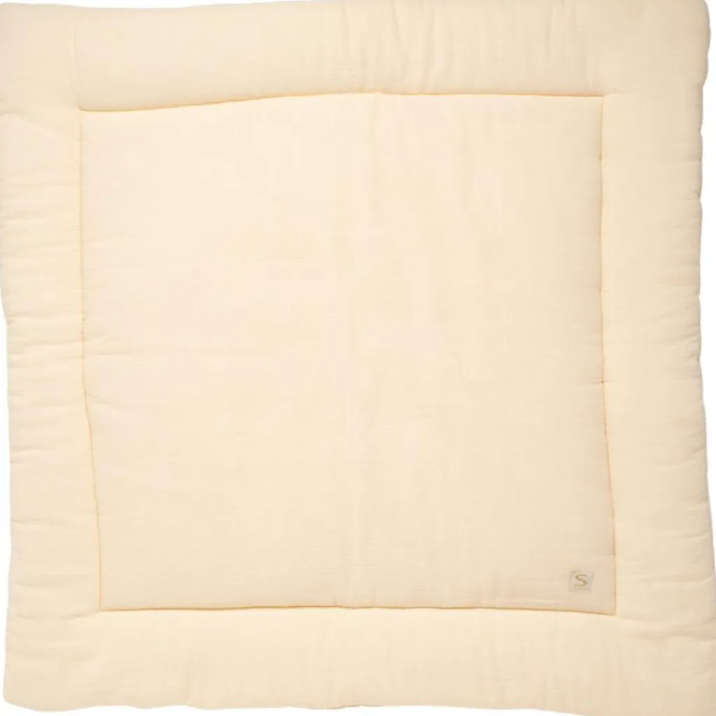 Clearance Tapis de jeu en gaze de coton Vanille (100 x 100 cm) Tapis De Jeu