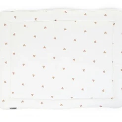 Hot Tapis de parc Jersey coeurs dorés (75 x 95 cm) Tapis De Jeu