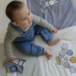 Tapis de parc Miffy fluffy bleu (80 x 100 cm) Tapis De Jeu