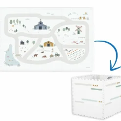 Clearance Tapis puzzle 3 en 1 Tiloo Farm (120 x 180 cm) Tapis De Jeu