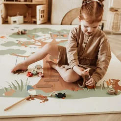 Outlet Tapis puzzle 3 en 1 Tiloo Treehouse (120 x 180 cm) Tapis De Jeu