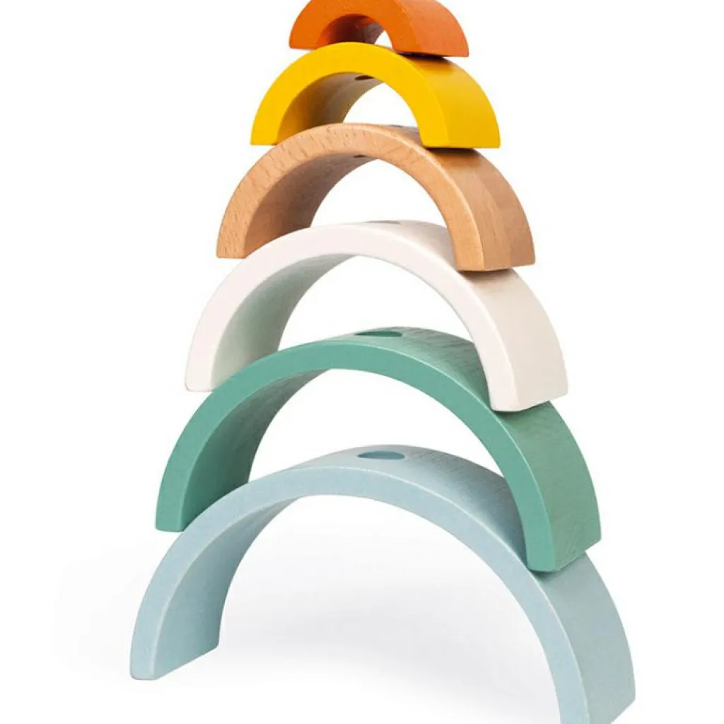 Tortue arc-en-ciel empilable à rouler Sweet Cocoon Jouet À Empiler