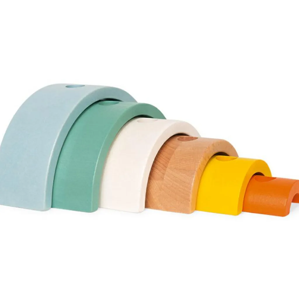 Tortue arc-en-ciel empilable à rouler Sweet Cocoon Jouet À Empiler