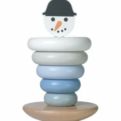Discount Tour à empiler en bois Bonhomme de neige Jouet À Empiler